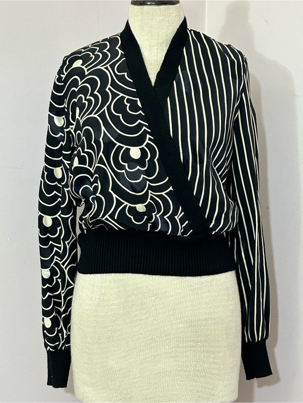 Vintage Raul Blanco Silk Blouse Size 4